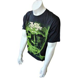 Men's The Black Eyed Peas The End Graphic Black Short Sleeve Shirt Size Large
